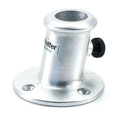 Bootman Vlaggenstokhouder Aluminium (Grootte: Gat Ø30mm) 1 Bootman Vlaggenstokhouder Aluminium (Grootte: Gat Ø30mm)