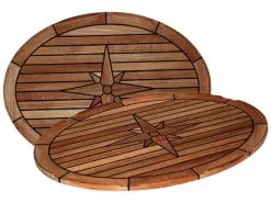 Bootman Boot Tafelblad Teak Ovaal